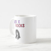 カスタマイズ可能な写真入り Gen X Rocks コーヒーマグカップ (正面左)