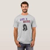 カスタマイズ可能な写真入り Gen X Rocks Tシャツ (正面フル)