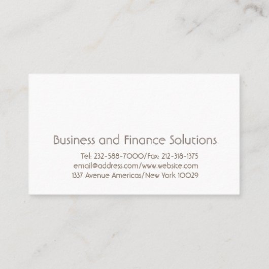 カスタマイズ可能な写真撮影 名刺 (裏面)