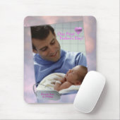 カスタマイズ可能な写真私達の最初父の日のマウスパッド マウスパッド (マウス)