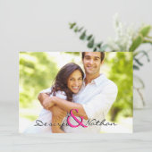 カスタマイズ可能な写真結婚式招待状 招待状 (スタンド正面)