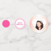 カスタマイズ可能な写真16誕生日 コンフェッティ (正面)