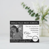 カスタマイズ可能な写真/カラー卒業カードの更新 インビテーションポストカード (スタンド正面)