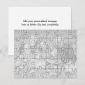 カスタマイズ可能な写真「モック」パズルカード-30個 (正面/裏面)