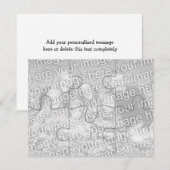 カスタマイズ可能な写真「モック」パズルカード-6個 (正面/裏面)