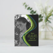 カスタマイズ可能な写真 – 卒業サンキューカード ポストカード (スタンド正面)