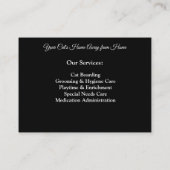 カスタマイズ可能な写真、名前、サービス 名刺 (裏面)