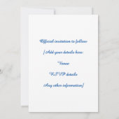 カスタマイズ可能な写真HANUKKAHファミリー懇親会 セーブザデート (裏面)