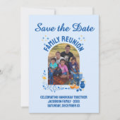 カスタマイズ可能な写真HANUKKAHファミリー懇親会 セーブザデート (正面)