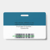 カスタマイズ可能な写真IDバッジ – 編集可能な名前、 バッジ (裏面)