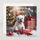 カスタマイズ可能な冬のウィスカーワンダーランド (正面/裏面)