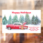 カスタマイズ可能な冬のビジネスサイン、ヴィンテージ ウィンドウサイン (シート2)