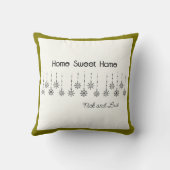 カスタマイズ可能な冬のワンダーランド装飾用クッション クッション (裏面)