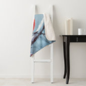 カスタマイズ可能な冬(鳥)ショウジョウコウカンチョウフリースブランケット、 シェルパブランケット (インサイチュ)