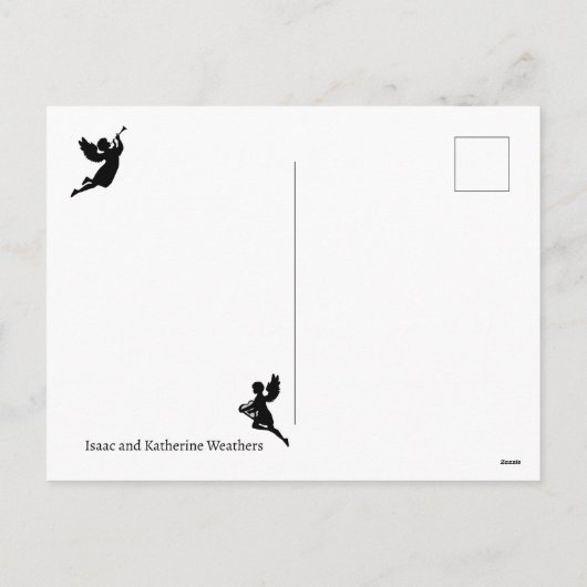 カスタマイズ可能な出生シーン宗教クリスマス シーズンポストカード (裏面)