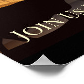 カスタマイズ可能な出生シーン宗教クリスマス ポスター (角)