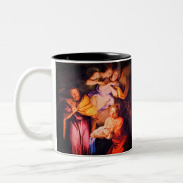 カスタマイズ可能な出生祈りの言葉マグカップ ツートーンマグカップ