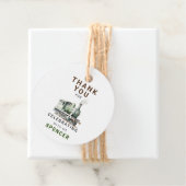 カスタマイズ可能な列車をテーマにしたラウンド感謝ラベル フェイバータグ (インサイチュ)