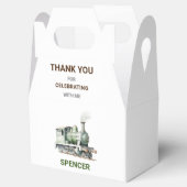 カスタマイズ可能な列車をテーマにした切り妻ギフトボックス/お気に入りボックス フェイバーボックス (オープン)