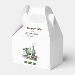 カスタマイズ可能な列車をテーマにした切り妻ギフトボックス/お気に入りボックス フェイバーボックス