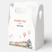 カスタマイズ可能な列車をテーマにした切り妻ギフトボックス/お気に入りボックス フェイバーボックス (オープン)