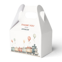 カスタマイズ可能な列車をテーマにした切り妻ギフトボックス/お気に入りボックス