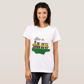 カスタマイズ可能な列車 Tシャツ (正面フル)