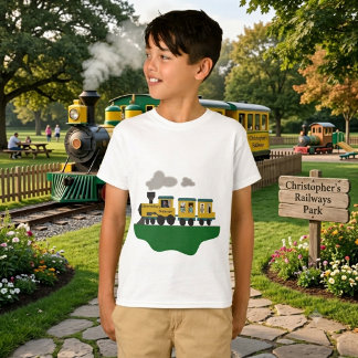 カスタマイズ可能な列車 Tシャツ