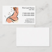 カスタマイズ可能な刺鍼術の名刺 名刺 (正面/裏面)