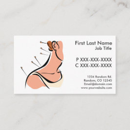 カスタマイズ可能な刺鍼術の名刺 名刺