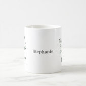 カスタマイズ可能な励ましの名言 コーヒーマグカップ (中央)