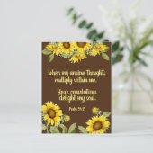 カスタマイズ可能な励ましの聖書の一節 ポストカード (スタンド正面)