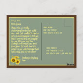 カスタマイズ可能な勇気付けられるバイブル詩 ポストカード (裏面)