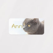 カスタマイズ可能な動物のシール ラベル (デザイン1)