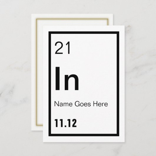 カスタマイズ可能な化学者パーティの招待状 招待状 (正面/裏面)