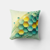 カスタマイズ可能な化粧枕 | ハニカムパターン クッション (正面)