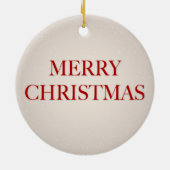 カスタマイズ可能な北極6ファミリ名 セラミックオーナメント (裏面)