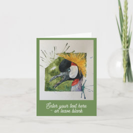 カスタマイズ可能な北欧クレーンのグリーティングカード カード