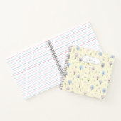 カスタマイズ可能な北欧森林のシームレスなパターン ノートブック (内部)