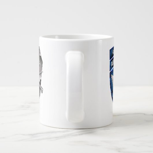 カスタマイズ可能な北空20oz ジャンボコーヒーマグカップ (裏面)