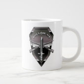 カスタマイズ可能な北空20oz ジャンボコーヒーマグカップ (右)