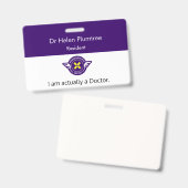 カスタマイズ可能な医師IDバッジ バッジ (正面＆裏面)