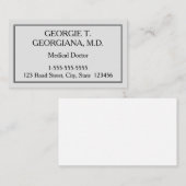 カスタマイズ可能な医者名刺 名刺 (正面/裏面)