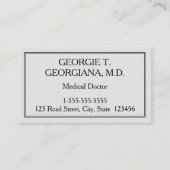 カスタマイズ可能な医者名刺 名刺 (正面)