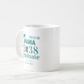 カスタマイズ可能な卒業おめでとうママ コーヒーマグカップ (正面左)
