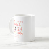 カスタマイズ可能な卒業おめでとうママ コーヒーマグカップ (正面左)