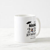 カスタマイズ可能な卒業おめでとうママ コーヒーマグカップ (正面右)