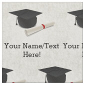 カスタマイズ可能な卒業の帽子の免状 ファブリック (クローズアップ)