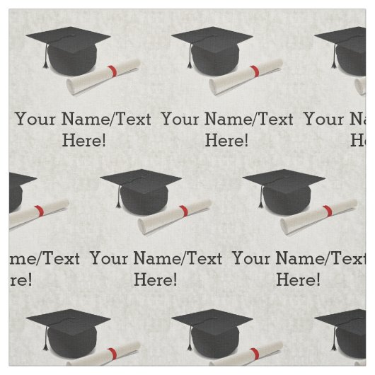 カスタマイズ可能な卒業の帽子の免状 ファブリック (見本)