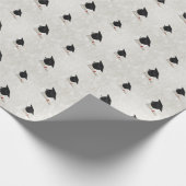 カスタマイズ可能な卒業の帽子の免状 ラッピングペーパー (角)